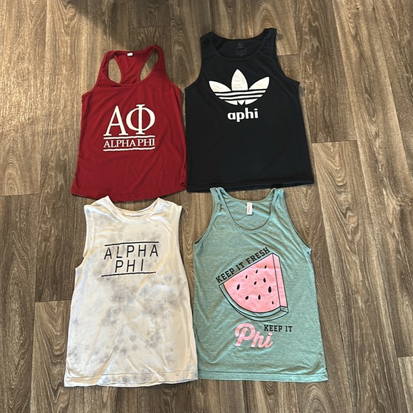 LOT OF 4 Alpha Phi Tanks - Small - Picture 6 of 6